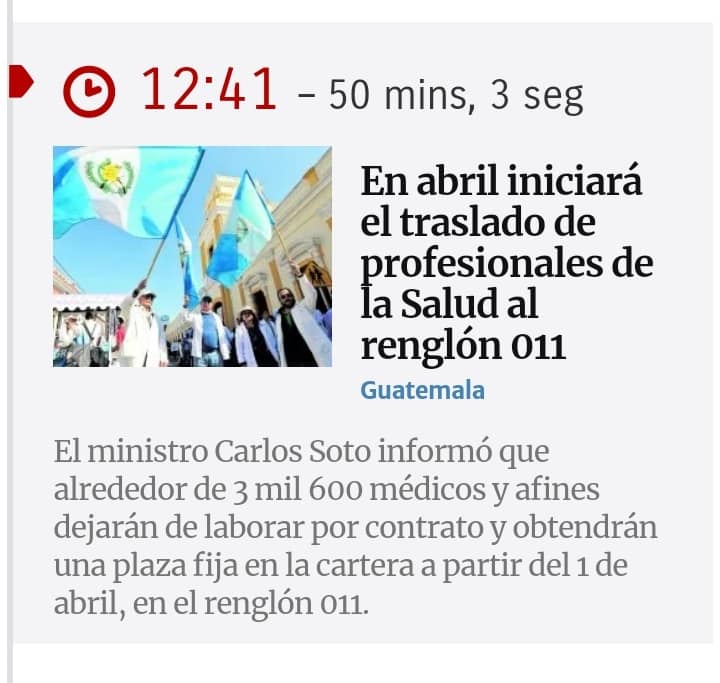 Apoyo a la Dignificación al Personal de Salud