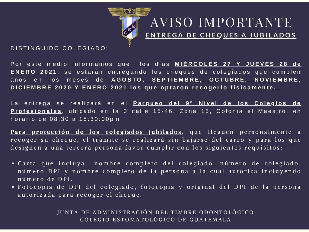 Entrega de Cheques a Jubilados