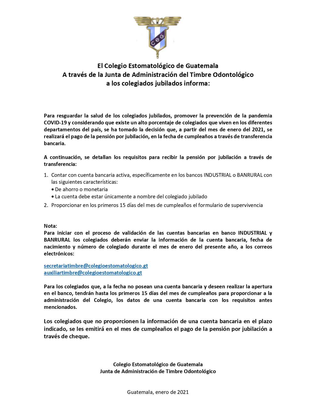 Información Timbre Odontológico