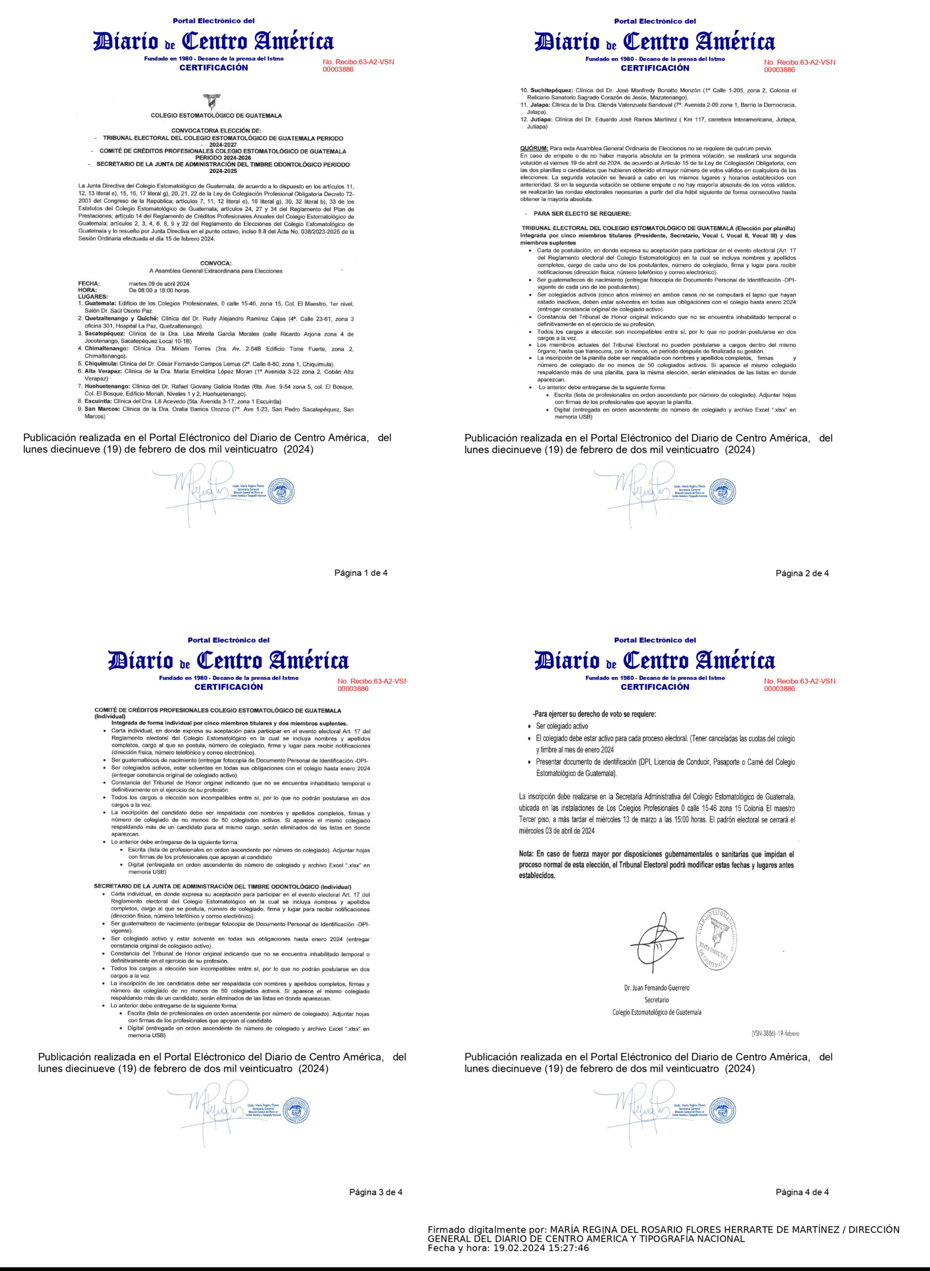 Convocatoria Elección