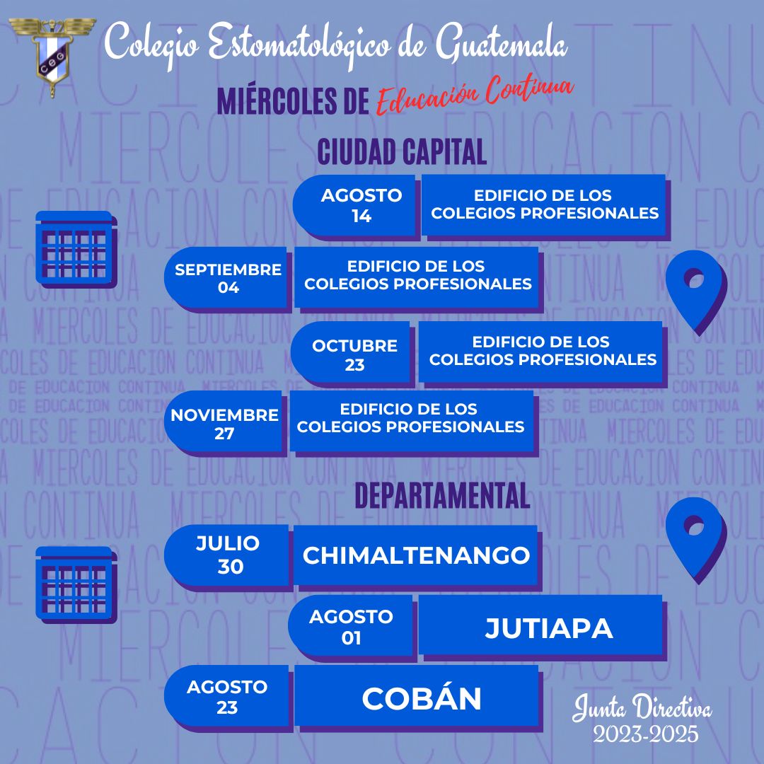 Calendario Miércoles de Educación Continua